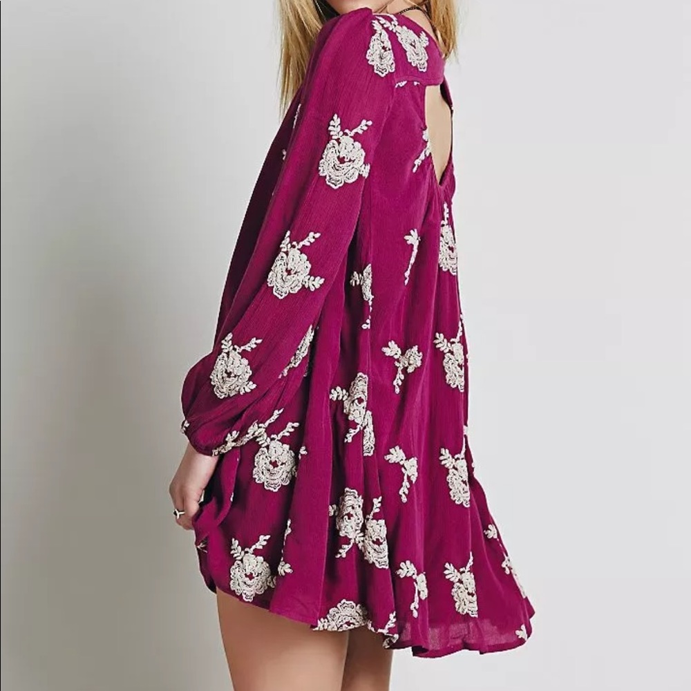 NWT FREE PEOPLE EMBROIDERED AUSTIN EMMA DRESS XS